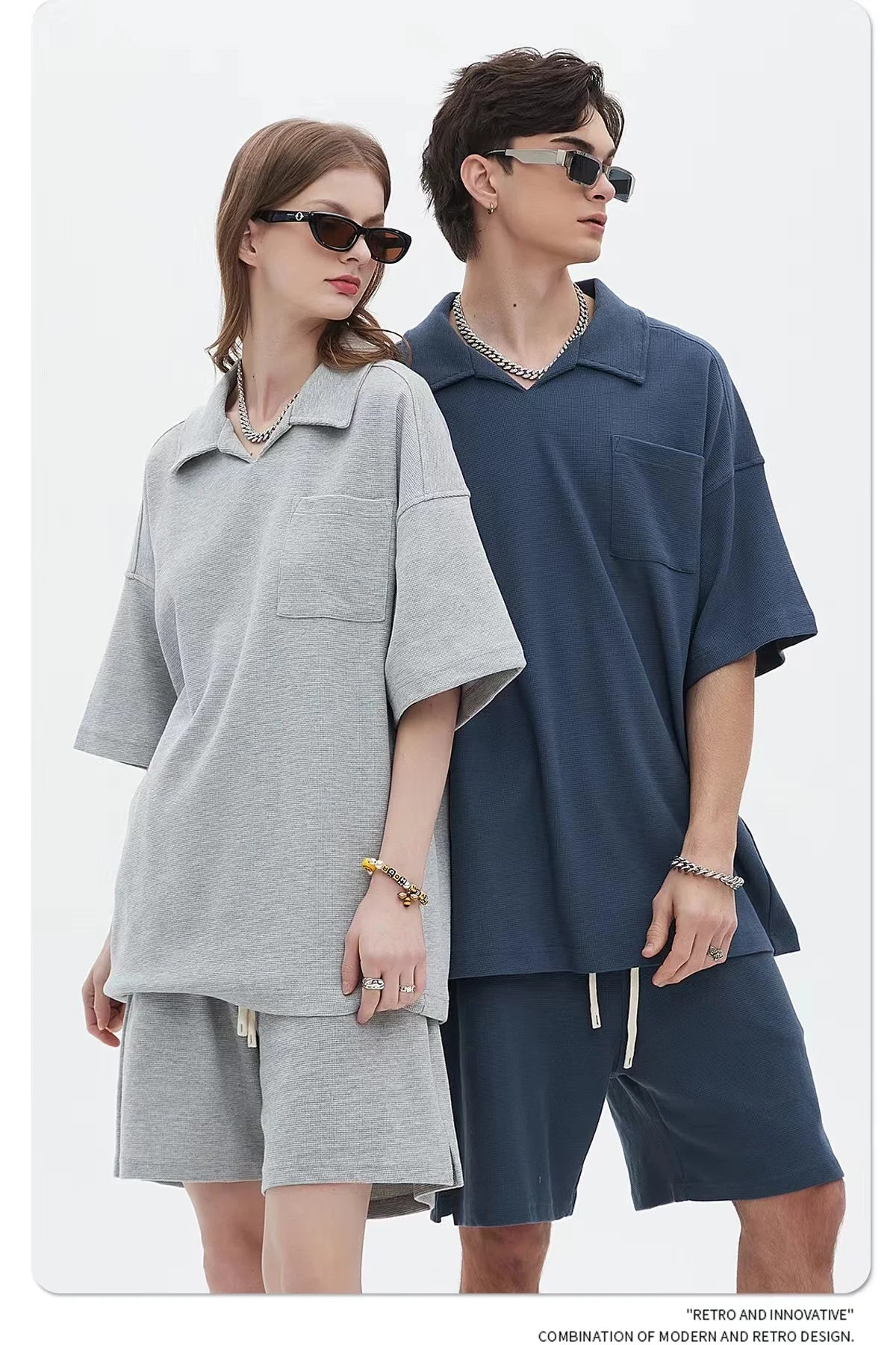 Waffle Collar Breathable T-Shirt
