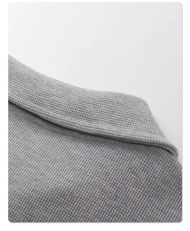 Waffle Collar Breathable T-Shirt