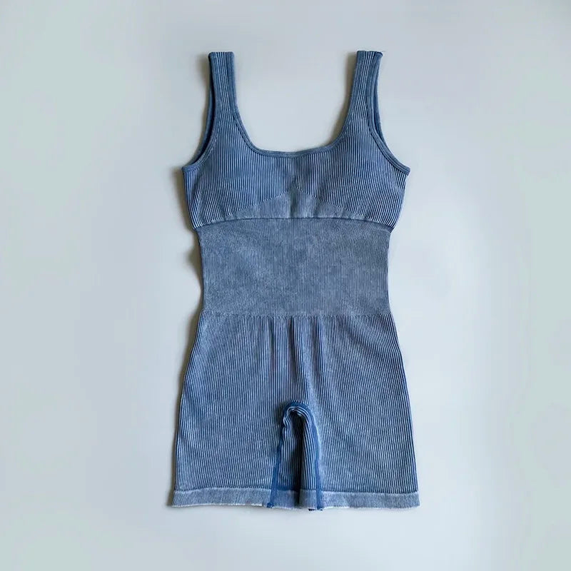 Ribbed Pilates Romper