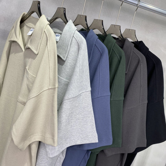 Waffle Collar Breathable T-Shirt