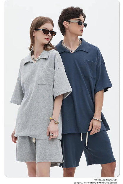Waffle Collar Breathable T-Shirt