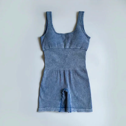 Ribbed Pilates Romper