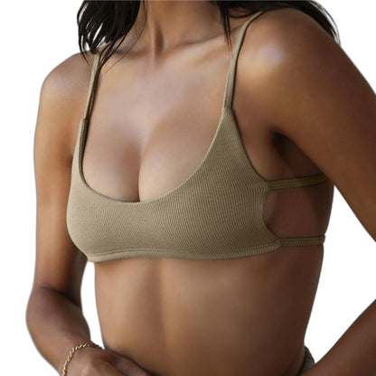 Ribbed Backless Bralette