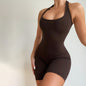 Ribbed Halter Jumpsuit