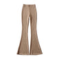 High Waist Ribbed Flare Pants