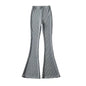 High Waist Ribbed Flare Pants
